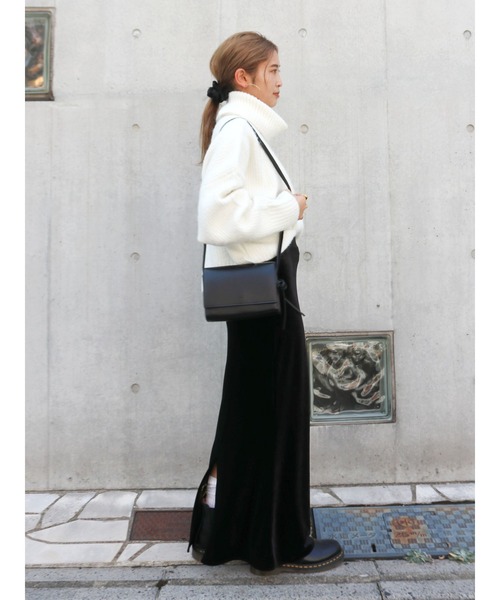 Ungrid（アングリッド）の「ハイネックルーズニット（ニット/セーター・レディース・ピンク/ライトブルー/オフホワイト/チャコールグレー・FREE）」の21枚目の写真