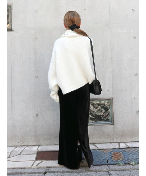 Ungrid（アングリッド）の「ハイネックルーズニット（ニット/セーター・レディース・ピンク/ライトブルー/オフホワイト/チャコールグレー・FREE）」の22枚目の写真