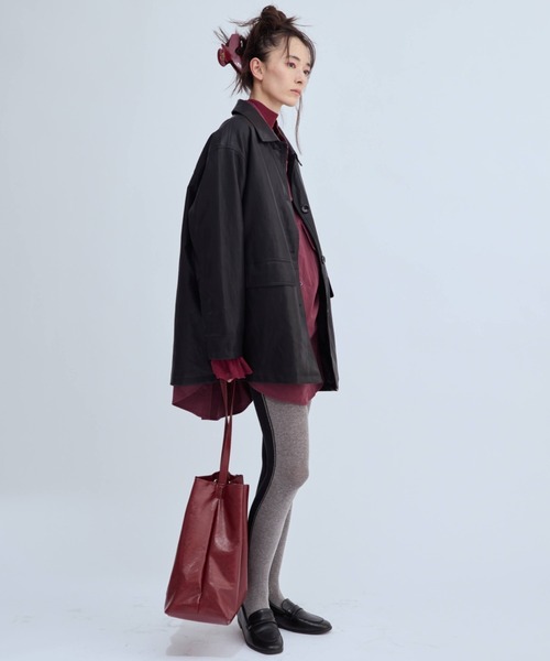 Libra Cue（リブラ キュー）の「ビッグポケットレザーブルゾン（その他アウター・レディース・ブラック・FREE）」の22枚目の写真