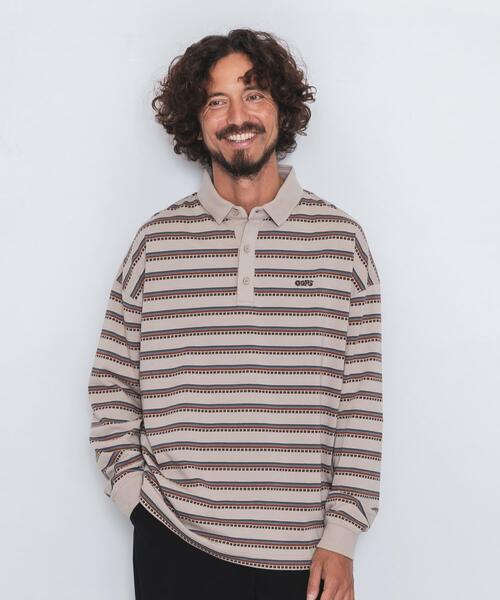 URBAN RESEARCH Sonny Label（アーバンリサーチサニーレーベル）の「OOPS　レトロボーダーロングTシャツ（Tシャツ/カットソー・メンズ・ネイビー/ライトベージュ・X-LARGE/LARGE/MEDIUM）」の3枚目の写真