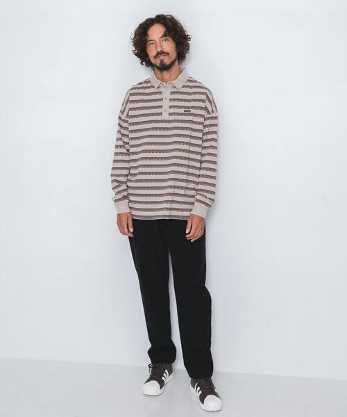 URBAN RESEARCH Sonny Label（アーバンリサーチサニーレーベル）の「OOPS　レトロボーダーロングTシャツ（Tシャツ/カットソー・メンズ・ネイビー/ライトベージュ・X-LARGE/LARGE/MEDIUM）」の6枚目の写真