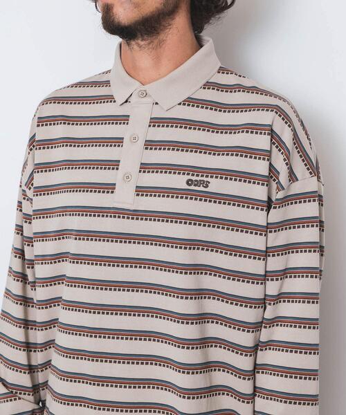 URBAN RESEARCH Sonny Label（アーバンリサーチサニーレーベル）の「OOPS　レトロボーダーロングTシャツ（Tシャツ/カットソー・メンズ・ネイビー/ライトベージュ・X-LARGE/LARGE/MEDIUM）」の10枚目の写真