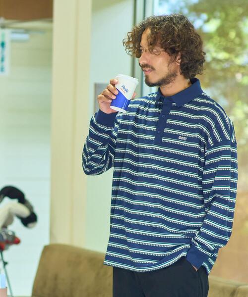 URBAN RESEARCH Sonny Label（アーバンリサーチサニーレーベル）の「OOPS　レトロボーダーロングTシャツ（Tシャツ/カットソー・メンズ・ネイビー/ライトベージュ・X-LARGE/LARGE/MEDIUM）」の16枚目の写真