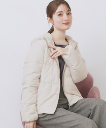 index | KAWADAダウンペプラムショートコート【撥水/洗濯機OK/静電気防止裏地】(ダウンジャケット/コート)
