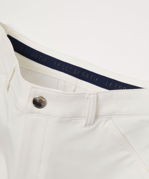 le coq sportif GOLF（ルコックスポルティフゴルフ）の「【le coq sportif GOLF】撥水/ストレッチ/保温裏起毛ロングパンツ ゴルフウェア（その他パンツ・レディース・ホワイト/ベージュ/ネイビー・S/M/L/XL）」の7枚目の写真