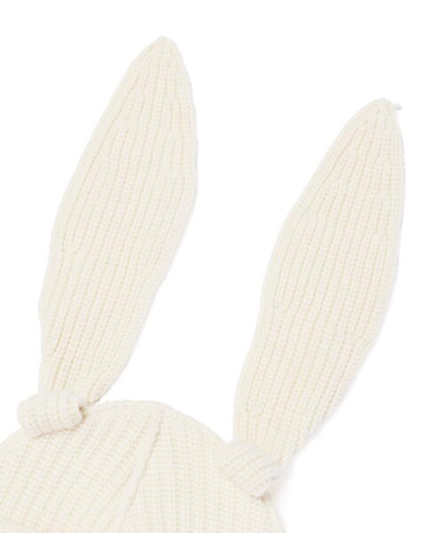 Charles Jeffrey Loverboy（チャールズジェフリーラバーボーイ）の「Charles Jeffrey LOVERBOY/チャールズジェフリーラバーボーイ/CHUNKY RABBIT BEANIE（ニットキャップ/ビーニー・メンズ・ブラック/ホワイト系2・F）」の16枚目の写真