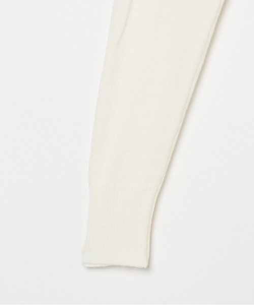 HELIOPOLE（エリオポール）の「KNIT HOODIE CARDIGAN（ニット/セーター・レディース・ダークブラウン/アイボリー/グレー・38）」の6枚目の写真