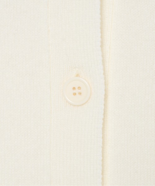 HELIOPOLE（エリオポール）の「KNIT HOODIE CARDIGAN（ニット/セーター・レディース・ダークブラウン/アイボリー/グレー・38）」の8枚目の写真