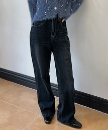 by muni:r（バイ ムニール）の「[着用動画あり！] ルーズフィットウォッシングデニムパンツ/2025 AW COLLECTION（デニムパンツ・レディース）」