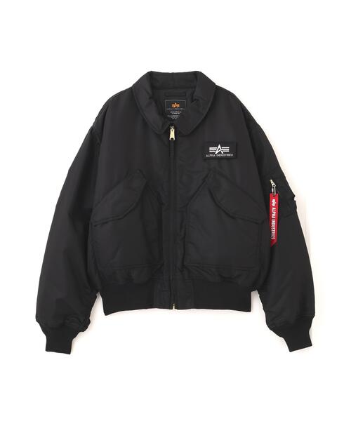 Alpha Industries(アルファインダストリーズ)の「Alpha Industries/アルファインダストリーズ/ALPHA CWU 45P FLIGHT JACKET/シーダブルユー 45P フライトジャケット(ミリタリージャケット・メンズ・グレー系その他3/ネイビー/その他10/ブラック/ブルー系その他3/カーキ・L/M/S/XL/2XL)」の2枚目の写真