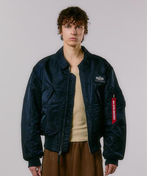 Alpha Industries(アルファインダストリーズ)の「Alpha Industries/アルファインダストリーズ/ALPHA CWU 45P FLIGHT JACKET/シーダブルユー 45P フライトジャケット(ミリタリージャケット・メンズ・グレー系その他3/ネイビー/その他10/ブラック/ブルー系その他3/カーキ・L/M/S/XL/2XL)」の17枚目の写真