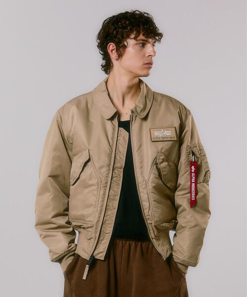 Alpha Industries(アルファインダストリーズ)の「Alpha Industries/アルファインダストリーズ/ALPHA CWU 45P FLIGHT JACKET/シーダブルユー 45P フライトジャケット(ミリタリージャケット・メンズ・グレー系その他3/ネイビー/その他10/ブラック/ブルー系その他3/カーキ・L/M/S/XL/2XL)」の9枚目の写真