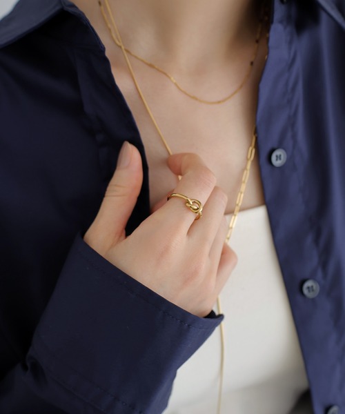 セール】【金属アレルギー対応/サージカルステンレス】ノットリング