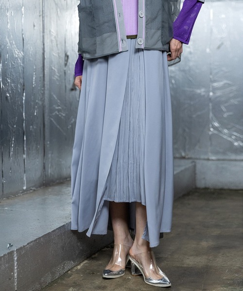 AULA AILA（アウラアイラ）の「レイヤードチュールセットスカート（スカート・レディース・グレー/ブルー/ブラック・0）」の19枚目の写真