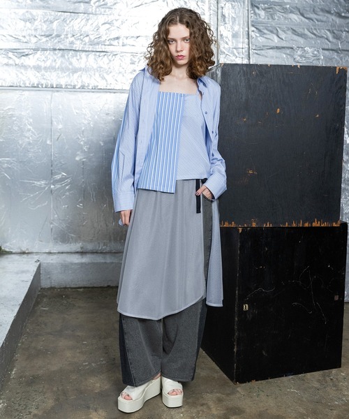 AULA AILA（アウラアイラ）の「レイヤードチュールセットスカート（スカート・レディース・グレー/ブルー/ブラック・0）」の22枚目の写真