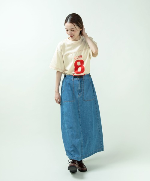 PAR ICI(パーリッシィ)の「丸胴天竺 アメリカンラバープリントTシャツ(Tシャツ/カットソー・レディース・アイボリー/ネイビー・FREE)」の21枚目の写真