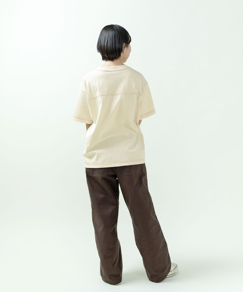 PAR ICI(パーリッシィ)の「丸胴天竺 アメリカンラバープリントTシャツ(Tシャツ/カットソー・レディース・アイボリー/ネイビー・FREE)」の15枚目の写真