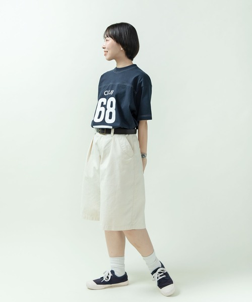 PAR ICI(パーリッシィ)の「丸胴天竺 アメリカンラバープリントTシャツ(Tシャツ/カットソー・レディース・アイボリー/ネイビー・FREE)」の10枚目の写真