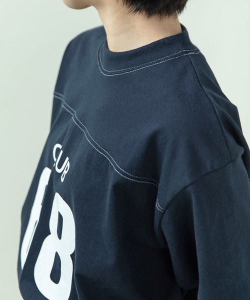 PAR ICI(パーリッシィ)の「丸胴天竺 アメリカンラバープリントTシャツ(Tシャツ/カットソー・レディース・アイボリー/ネイビー・FREE)」の19枚目の写真