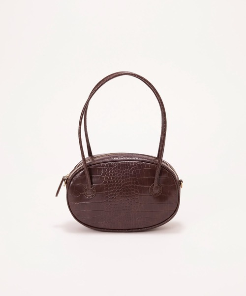 EFOLE(エフォル)の「【ZOZO限定】2way croco mini boston / 2wayクロコミニボストン(ショルダーバッグ・レディース・ブラウン/ブラック・FREE)」の12枚目の写真