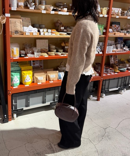 EFOLE(エフォル)の「【ZOZO限定】2way croco mini boston / 2wayクロコミニボストン(ショルダーバッグ・レディース・ブラウン/ブラック・FREE)」の9枚目の写真