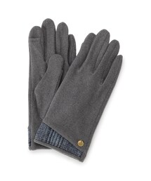 【手洗い可】チャーム付チェック切替グローブ