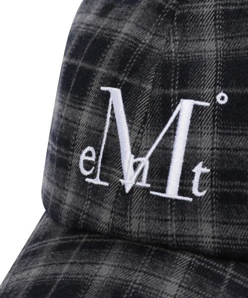 MUCENT(ムセント)の「シグネチャーボールキャップ(チェックブラック)(キャップ・レディース・ブラックミックス・FREE)」の3枚目の写真