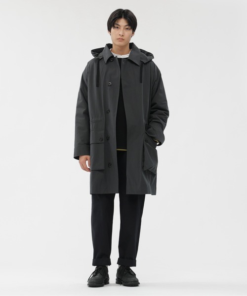 MHL.（エムエイチエル）の「BRUSHED COTTON CANVAS（ダウンジャケット/コート・メンズ・カーキ/チャコール・SMALL/MEDIUM/LARGE）」の12枚目の写真