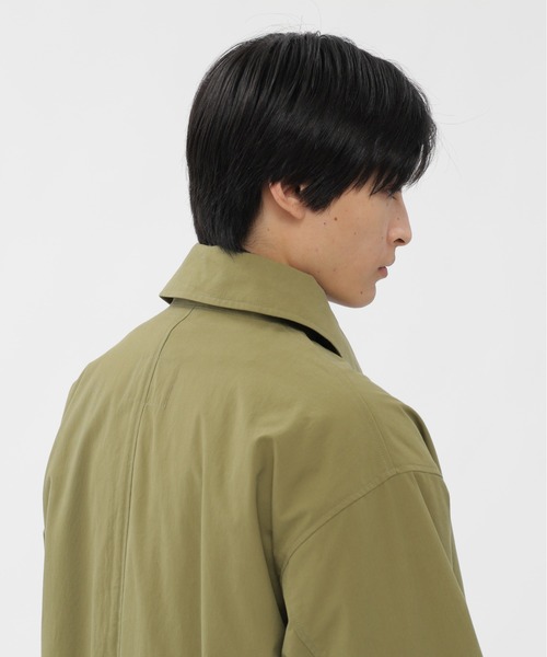 MHL.（エムエイチエル）の「BRUSHED COTTON CANVAS（ダウンジャケット/コート・メンズ・カーキ/チャコール・SMALL/MEDIUM/LARGE）」の8枚目の写真