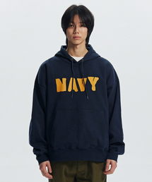 FRIZMWORKS（フリズムワークス）の「US ARMED FORCES PULLOVER HOODY _ NAVY（パーカー）」