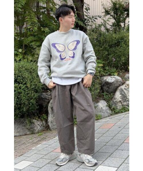 GRAVER（グレーバー）の「[UNISEX]バタフライマンツーマン_グレー（スウェット・レディース・グレー・MEDIUM/LARGE/X-LARGE）」の6枚目の写真