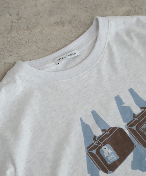 NOMBRE IMPAIR（ノンブルアンペール）の「トランクバッグPT　半袖TEE（Tシャツ/カットソー・レディース・ライトグレー/イエロー・FREE）」の21枚目の写真
