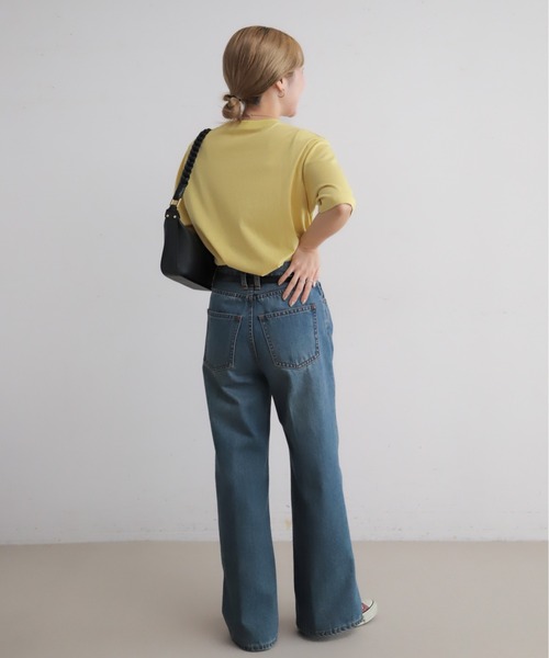 NOMBRE IMPAIR（ノンブルアンペール）の「トランクバッグPT　半袖TEE（Tシャツ/カットソー・レディース・ライトグレー/イエロー・FREE）」の16枚目の写真