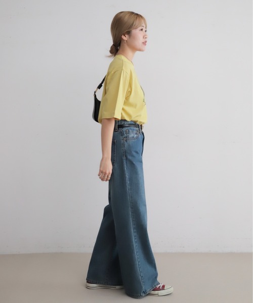 NOMBRE IMPAIR（ノンブルアンペール）の「トランクバッグPT　半袖TEE（Tシャツ/カットソー・レディース・ライトグレー/イエロー・FREE）」の14枚目の写真