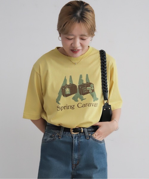 NOMBRE IMPAIR（ノンブルアンペール）の「トランクバッグPT　半袖TEE（Tシャツ/カットソー・レディース・ライトグレー/イエロー・FREE）」の15枚目の写真