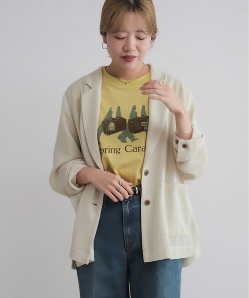 NOMBRE IMPAIR（ノンブルアンペール）の「トランクバッグPT　半袖TEE（Tシャツ/カットソー・レディース・ライトグレー/イエロー・FREE）」の19枚目の写真