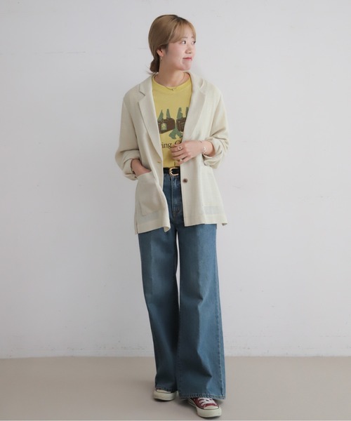 NOMBRE IMPAIR（ノンブルアンペール）の「トランクバッグPT　半袖TEE（Tシャツ/カットソー・レディース・ライトグレー/イエロー・FREE）」の18枚目の写真