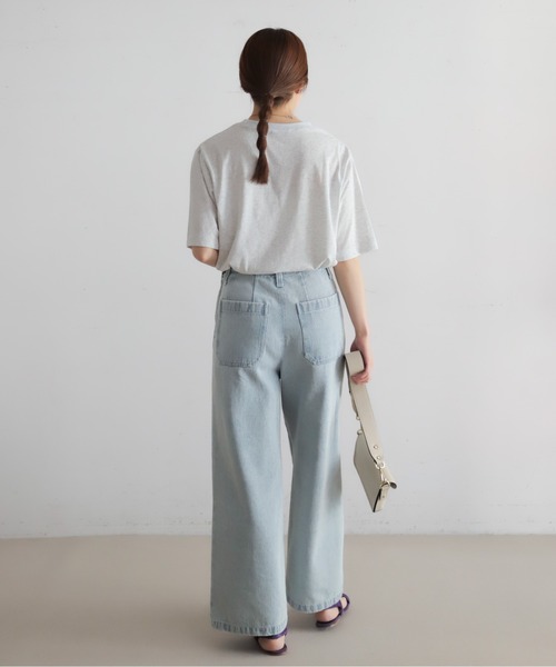 NOMBRE IMPAIR（ノンブルアンペール）の「トランクバッグPT　半袖TEE（Tシャツ/カットソー・レディース・ライトグレー/イエロー・FREE）」の5枚目の写真