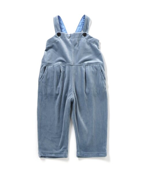 BREEZE（ブリーズ）の「【あったか】ふわとろサロペット（サロペット/オーバーオール・キッズ・ブルー/ベージュ・80/90/100/110/120/130）」の3枚目の写真