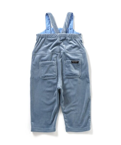 BREEZE（ブリーズ）の「【あったか】ふわとろサロペット（サロペット/オーバーオール・キッズ・ブルー/ベージュ・80/90/100/110/120/130）」の4枚目の写真