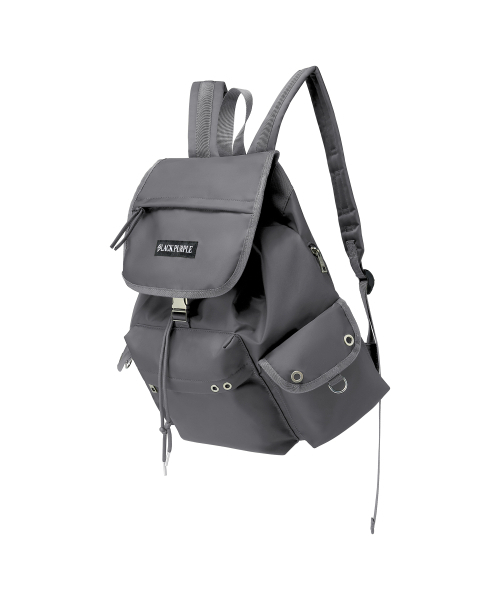 BLACKPURPLE（ブラックパープル）の「ノマドバッグ No Mad Bag_グレー（バックパック/リュック・レディース・チャコールグレー・FREE）」の2枚目の写真