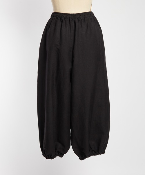 gomme（ゴム）の「リネンレーヨンゲーミングパンツ（その他パンツ・レディース・グリーン/ブラック/チャコールグレー・MEDIUM）」の15枚目の写真