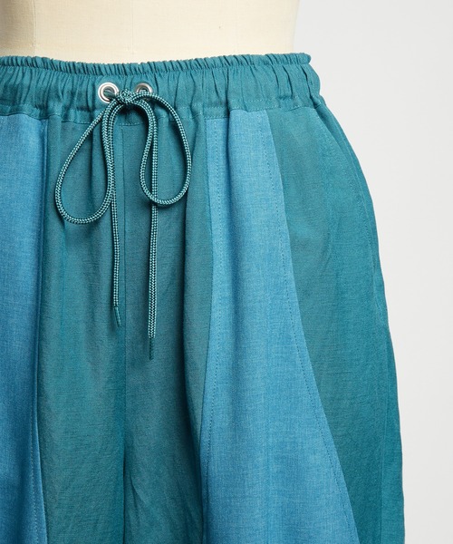 gomme（ゴム）の「リネンレーヨンゲーミングパンツ（その他パンツ・レディース・グリーン/ブラック/チャコールグレー・MEDIUM）」の22枚目の写真