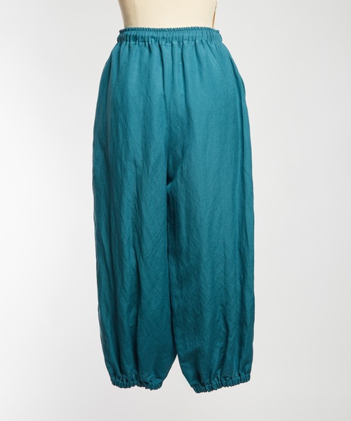 gomme（ゴム）の「リネンレーヨンゲーミングパンツ（その他パンツ・レディース・グリーン/ブラック/チャコールグレー・MEDIUM）」の21枚目の写真