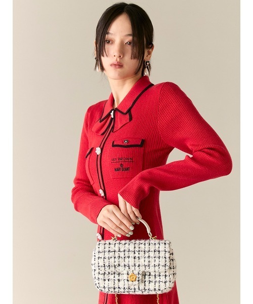 LILY BROWN（リリーブラウン）の「【LILY BROWN×MARY QUANT】チェーンショルダーバッグ（ショルダーバッグ・レディース・キャメル/ホワイト/ブラック・F）」の16枚目の写真