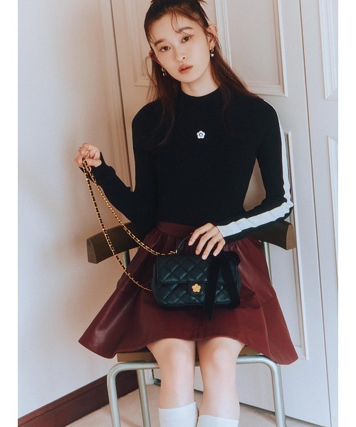 LILY BROWN（リリーブラウン）の「【LILY BROWN×MARY QUANT】チェーンショルダーバッグ（ショルダーバッグ・レディース・キャメル/ホワイト/ブラック・F）」の22枚目の写真