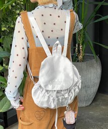 HELLO.SANFRANCISCO | 【HELLO.SANFRANCISCO/ハローサンフランシスコ】ロゴ刺繍サテンリュックサック(バックパック/リュック)