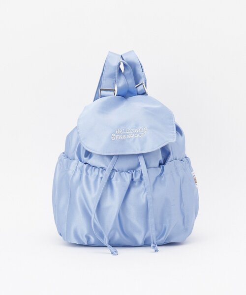 HELLO.SANFRANCISCO（ハローサンフランシスコ）の「【HELLO.SANFRANCISCO/ハローサンフランシスコ】ロゴ刺繍サテンリュックサック（バックパック/リュック・レディース・ピンク/シルバー/ブルー・ONE SIZE）」の13枚目の写真