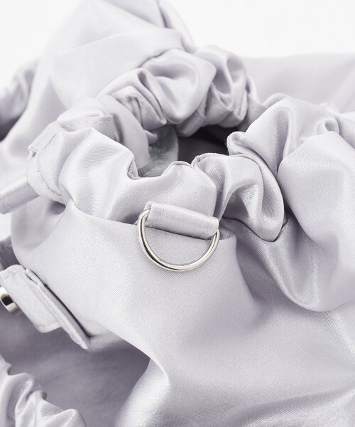 HELLO.SANFRANCISCO（ハローサンフランシスコ）の「【HELLO.SANFRANCISCO/ハローサンフランシスコ】ロゴ刺繍サテンリュックサック（バックパック/リュック・レディース・ピンク/シルバー/ブルー・ONE SIZE）」の19枚目の写真