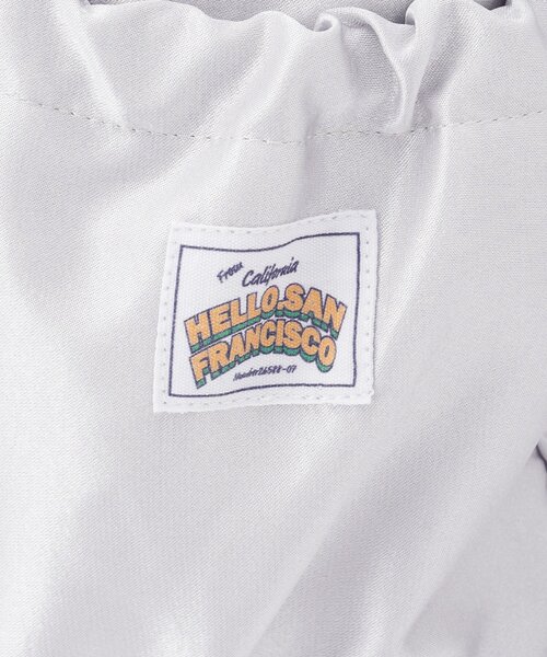 HELLO.SANFRANCISCO（ハローサンフランシスコ）の「【HELLO.SANFRANCISCO/ハローサンフランシスコ】ロゴ刺繍サテンリュックサック（バックパック/リュック・レディース・ピンク/シルバー/ブルー・ONE SIZE）」の22枚目の写真